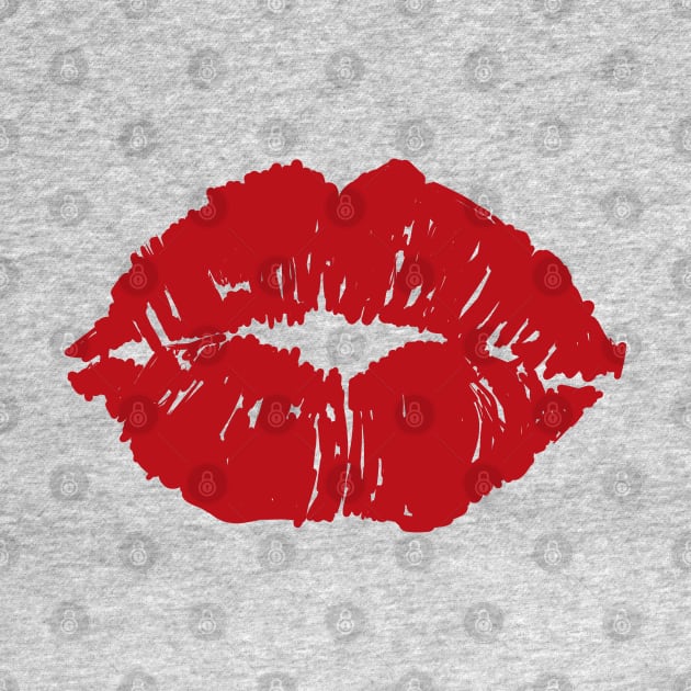Kiss Mouth Red Lips by Shirtbubble